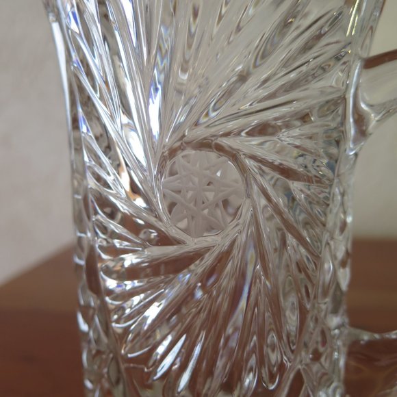 Yugoslavian Crystal Clear 24% Lead Crystal Pitcher - Picture 7 of 9